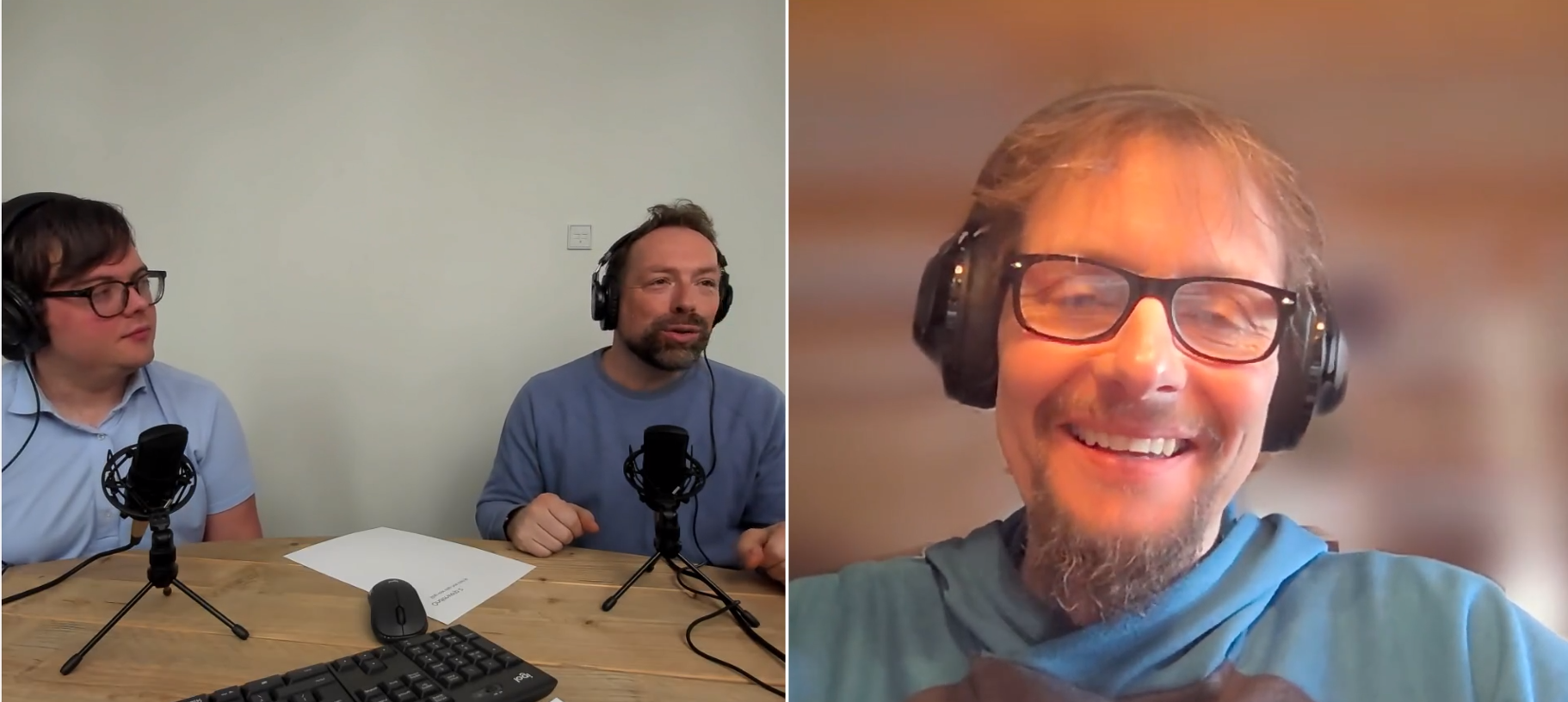 Foto van de podcast opname aflevering #28 - Databedreven bestuur met Robert Borkes